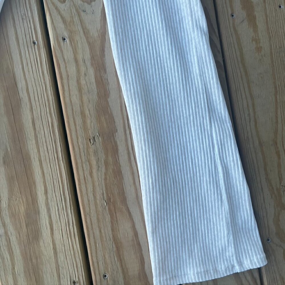 ** Prana Escambia Bootcut Pants NWT Aut Lait Heather Cream Gray XS Corded - Picture 3 of 10